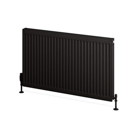 25.0073 Eastbrook Type 11 600 x 1000mm Compact Panel Radiator Matt Black Cut Out