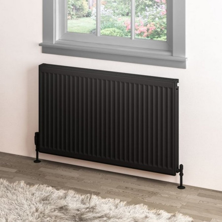 Eastbrook Type 11 600 x 1000mm Compact Panel Radiator Matt Black