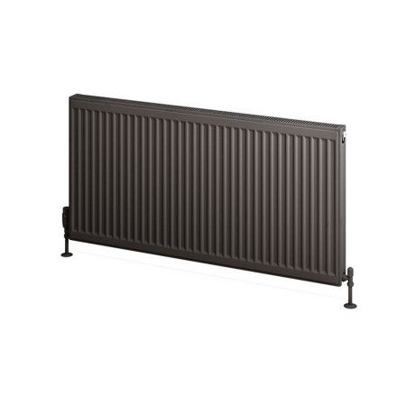 25.0066 Eastbrook Type 11 600 x 1200mm Compact Panel Radiator Matt Anthracite Cutout