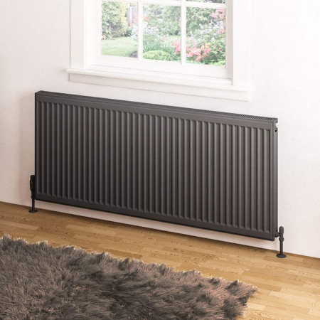 Eastbrook Type 21 600 x 1400mm Compact Panel Radiator Matt Anthracite
