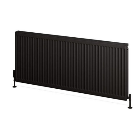 25.0075 Eastbrook Type 11 600 x 1400mm Compact Panel Radiator Matt Black Cut Out