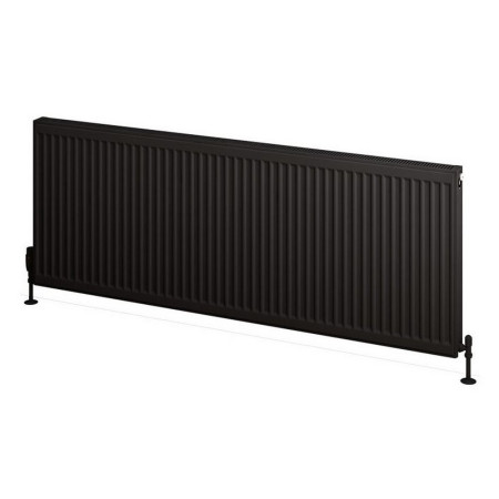 25.0076 Eastbrook Type 11 600 x 1600mm Compact Panel Radiator Matt Black Cut Out