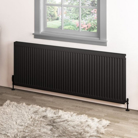 Eastbrook Type 11 600 x 1600mm Compact Panel Radiator Matt Black