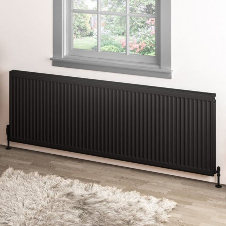 Eastbrook Type 11 600 x 1800mm Compact Panel Radiator Matt Black