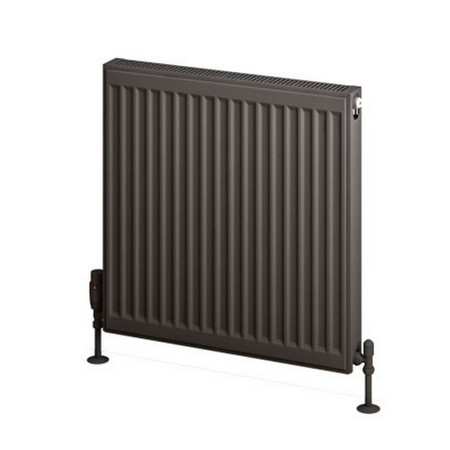 Eastbrook Type 11 600 x 600mm Compact Panel Radiator Matt Anthracite Cut Out