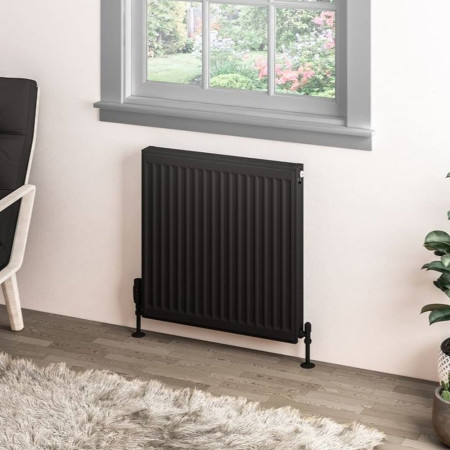 Eastbrook Type 11 600 x 600mm Compact Panel Radiator Matt Black