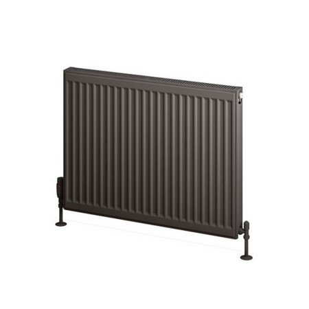 25.0064 Eastbrook Type 11 600 x 800mm Compact Panel Radiator Matt Anthracite Cut Out