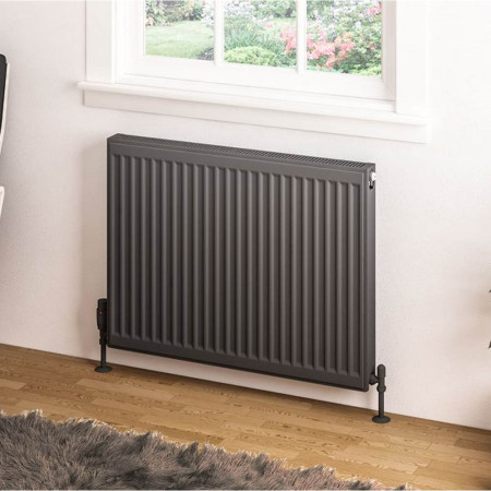 Eastbrook Type 11 600 x 800mm Compact Panel Radiator Matt Anthracite