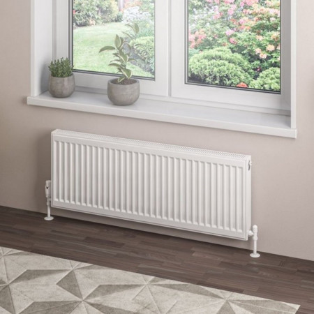 Eastbrook Type 21 400 x 1100mm Compact Panel Radiator Gloss White