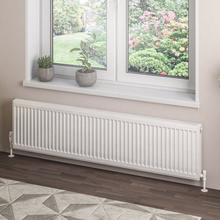 Eastbrook Type 21 400 x 1600mm Compact Panel Radiator Gloss White