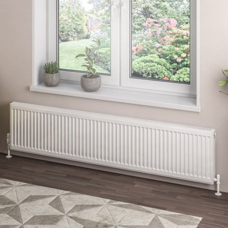 Eastbrook Type 21 400 x 1800mm Compact Panel Radiator Gloss White