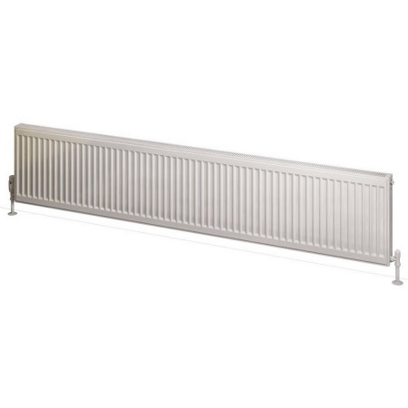 25.0090 Eastbrook Type 21 400 x 2000mm Compact Panel Radiator Gloss White Cut Out