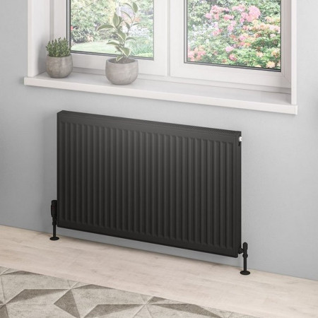 Eastbrook Type 21 600 x 1000mm Compact Panel Radiator Matt Black