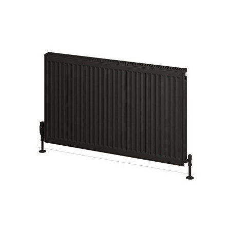 25.0130 Eastbrook Type 21 600 x 1000mm Compact Panel Radiator Matt Black Cut Out