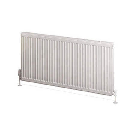 25.0112 Eastbrook Type 21 600 x 1200mm Compact Panel Radiator Gloss White Cut Out