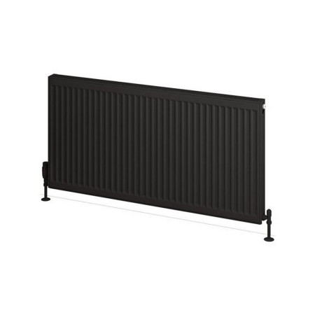25.0131 Eastbrook Type 21 600 x 1200mm Compact Panel Radiator Matt Black Cut Out