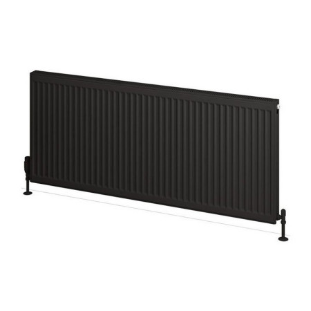 25.0132 Eastbrook Type 21 600 x 1400mm Compact Panel Radiator Matt Black Cut Out