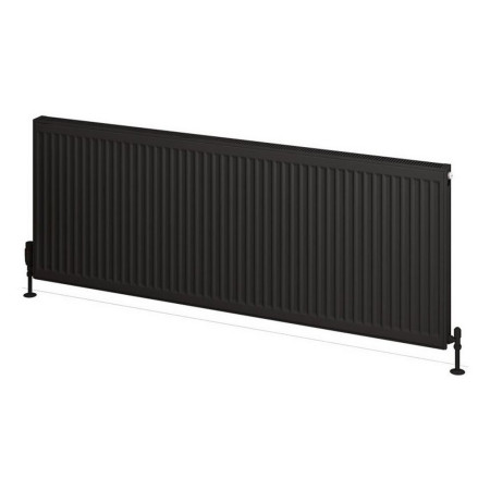 25.0133 Eastbrook Type 21 600 x 1600mm Compact Panel Radiator Matt Black Cut Out