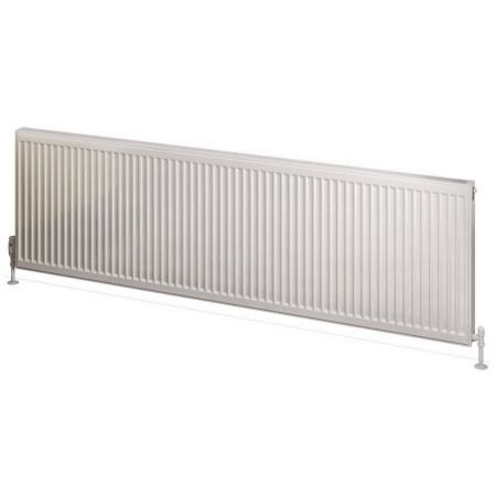 25.0118 Eastbrook Type 21 600 x 2000mm Compact Panel Radiator Gloss White Cut Out