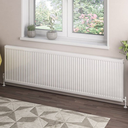 Eastbrook Type 21 600 x 2000mm Compact Panel Radiator Gloss White