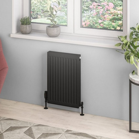 Eastbrook Type 21 600 x 400mm Compact Panel Radiator Matt Black