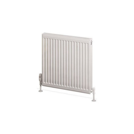 25.0106 Eastbrook Type 21 600 x 600mm Compact Panel Radiator Gloss White Cut Out