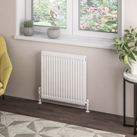 Eastbrook Type 21 600 x 600mm Compact Panel Radiator Gloss White