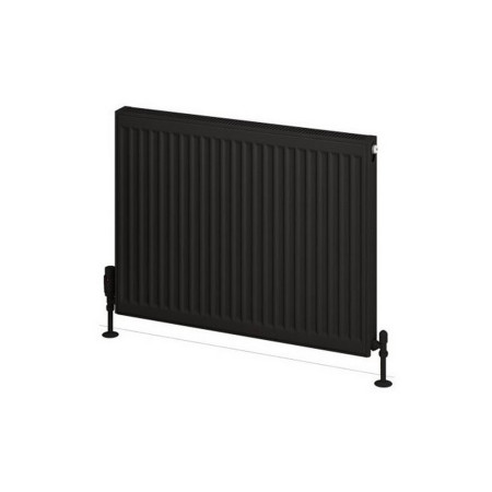 25.0129 Eastbrook Type 21 600 x 800mm Compact Panel Radiator Matt Black Cut Out