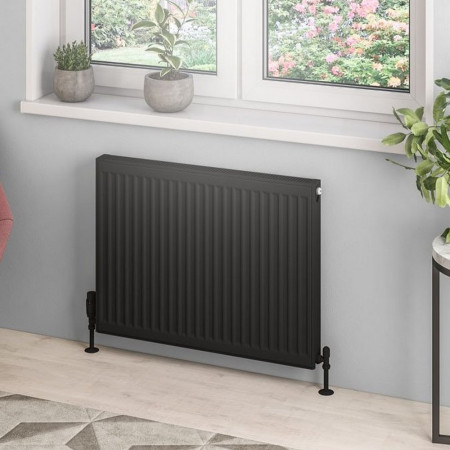 Eastbrook Type 21 600 x 800mm Compact Panel Radiator Matt Black