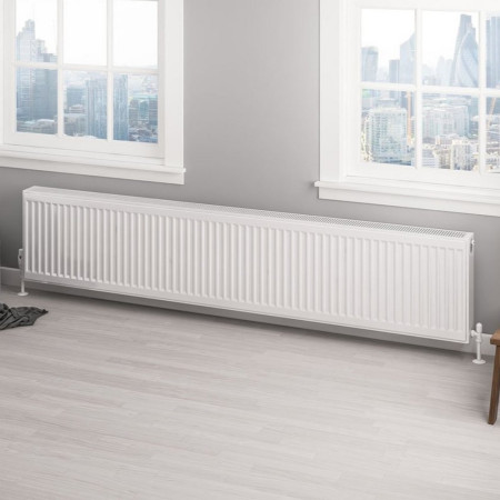 Eastbrook Type 22 400 x 2000mm Compact Panel Radiator Gloss White