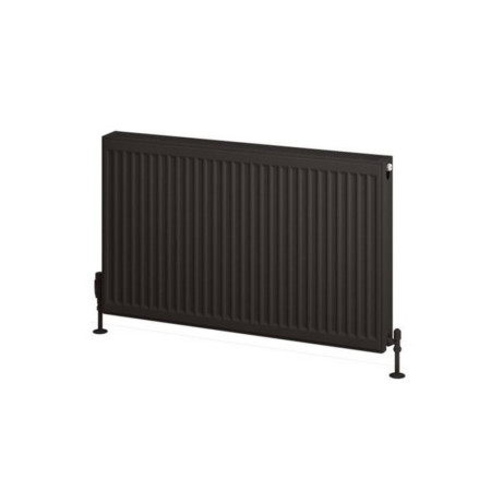 25.0197 Eastbrook Type 22 600 x 1000mm Compact Panel Radiator Matt Black Cut Out