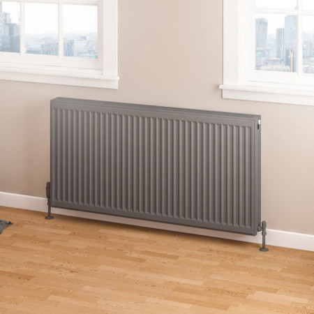 Eastbrook Type 22 600 x 1200mm Compact Panel Radiator Matt Anthracite