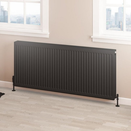 Eastbrook Type 22 600 x 1400mm Compact Panel Radiator Matt Black