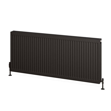 25.0199 Eastbrook Type 22 600 x 1400mm Compact Panel Radiator Matt Black Cut Out