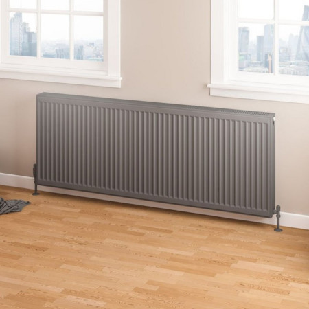 Eastbrook Type 22 600 x 1600mm Compact Panel Radiator Matt Anthracite