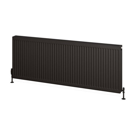 25.0200 Eastbrook Type 22 600 x 1600mm Compact Panel Radiator Matt Black Cut Out