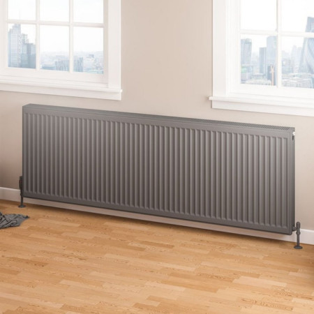 Eastbrook Type 22 600 x 1800mm Compact Panel Radiator Matt Anthracite
