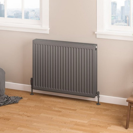 Eastbrook Type 22 600 x 800mm Compact Panel Radiator Matt Anthracite