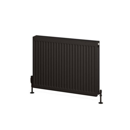 25.0196 Eastbrook Type 22 600 x 800mm Compact Panel Radiator Matt Black Cut Out