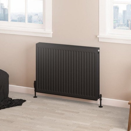 Eastbrook Type 22 600 x 800mm Compact Panel Radiator Matt Black
