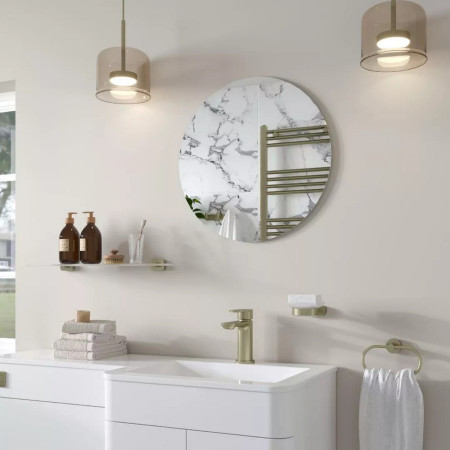 Eastbrook Verzino 600 x 600mm Round Plain Bathroom Mirror