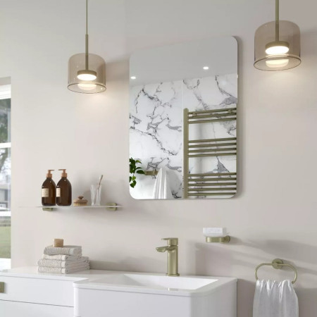 Eastbrook Verzino 800 x 600mm Square Plain Bathroom Mirror