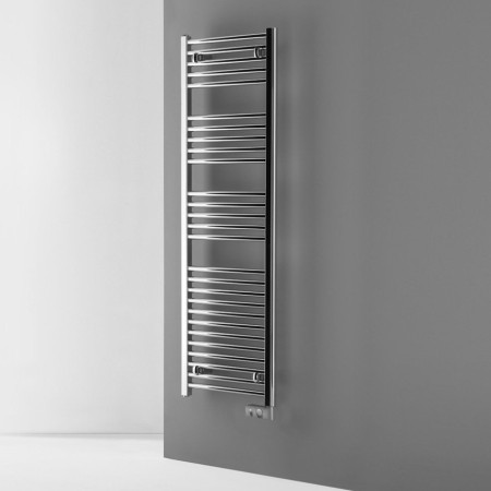Electric Chrome Thermostatic Heated Towel Rail 1375 x 480mm