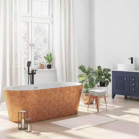 EA103CO Elementa Blair 1495 x 745mm Copper Freestanding Bath (3)