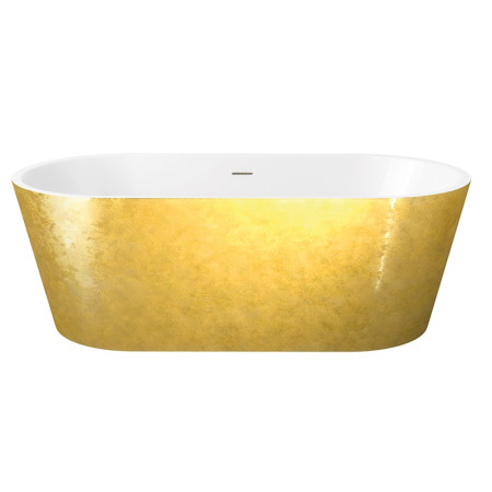 Elementa Blair 1695 x 795mm Gold Freestanding Bath