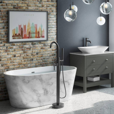 EA101WM Elementa Blair 1800 x 820mm White Marble Freestanding Bath (3)