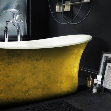 EA104GO Elementa Nereda 1810mm Gold Freestanding Bath (2)