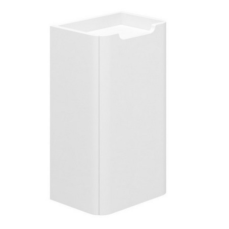 Essential Colorado 350mm Matt White Wall Hung Small Boy Unit
