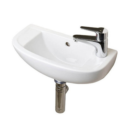 EC1011/151.039.21.1 Essential Lily 450mm 1TH Slimline Right-Handed Basin