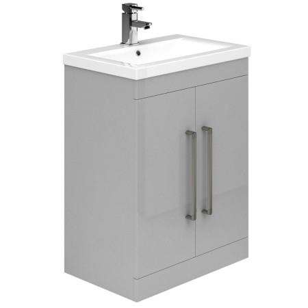 EFP907LG Essential Montana 500mm Light Grey Vanity Unit with Basin and 2 Doors